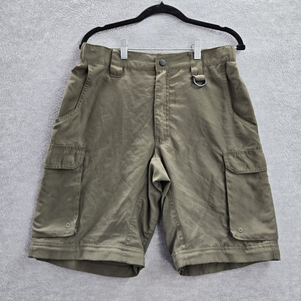 Boy‎ Scouts Of America Men Shorts SMALL Green Cargo Switchbacks 10" Inseam